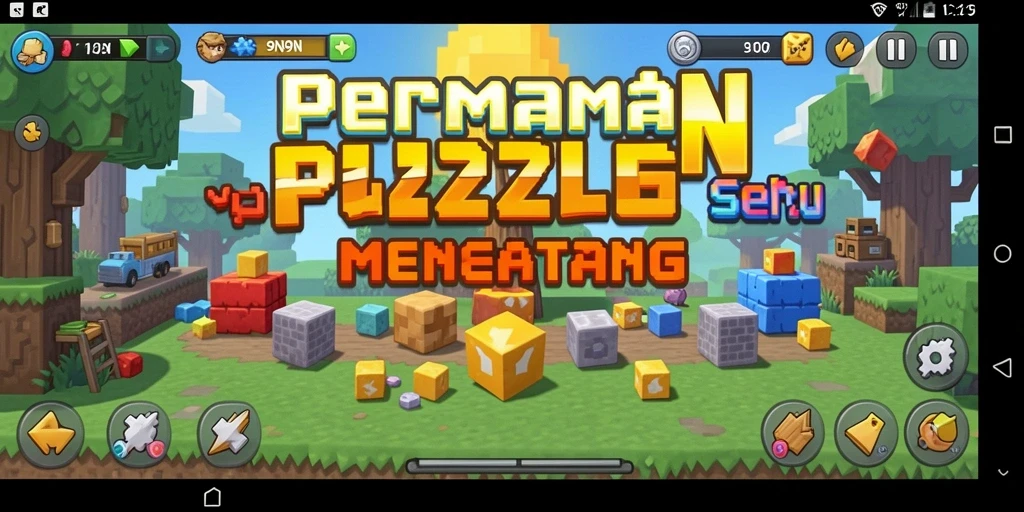 Tampilan screenshot dari gameplay Puzzle 9N9N yang menghibur.