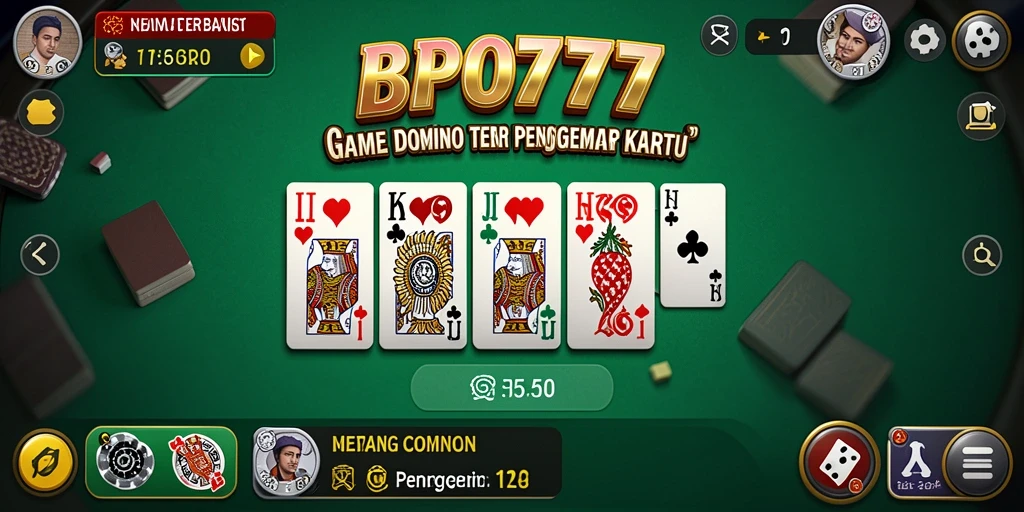 Tampilan menarik saat bermain Domino di BPO777.
