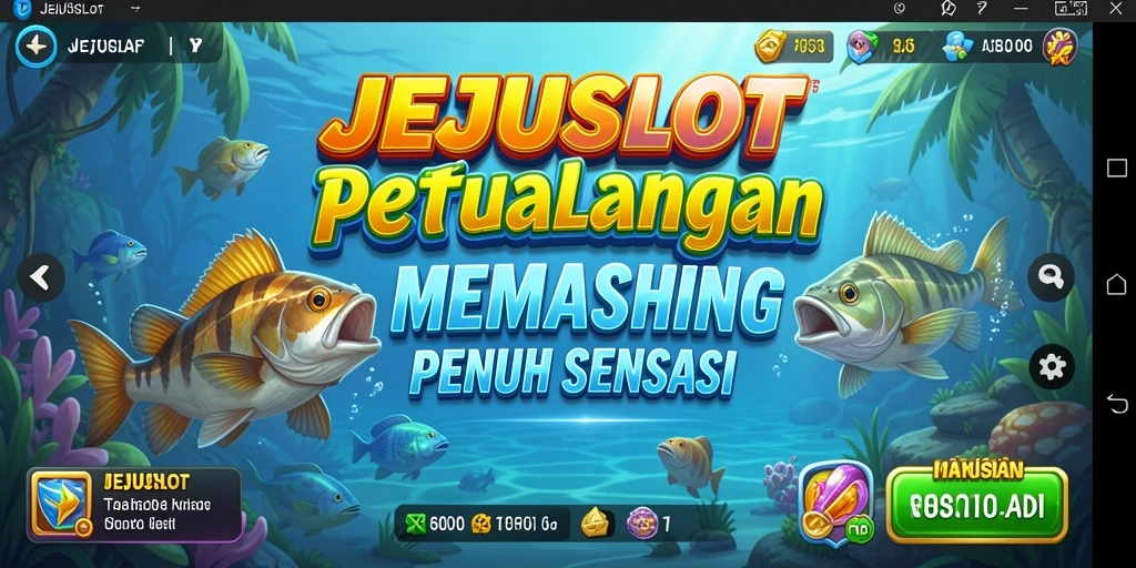 Screenshot gameplay JEJUSLOT menunjukkan pengalaman memancing yang seru.