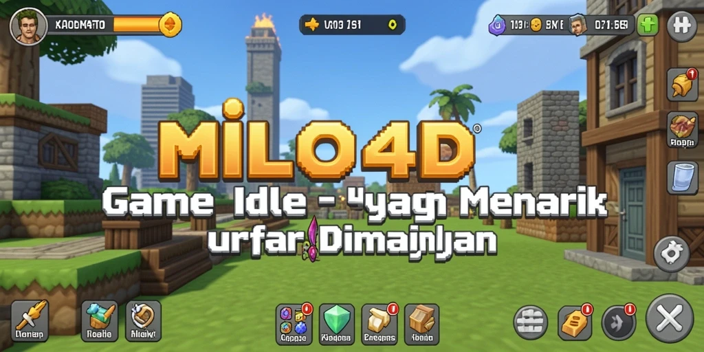 Tangkapan layar game menunjukkan gameplay Idle yang menarik dan interaktif.