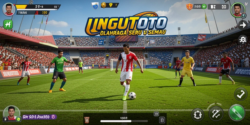 Screenshot gameplay UNGUTOTO menampilkan aksi olahraga yang menarik.