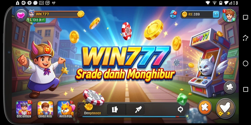 Screenshot gameplay WIN777 yang menampilkan tingkat aksi tinggi.